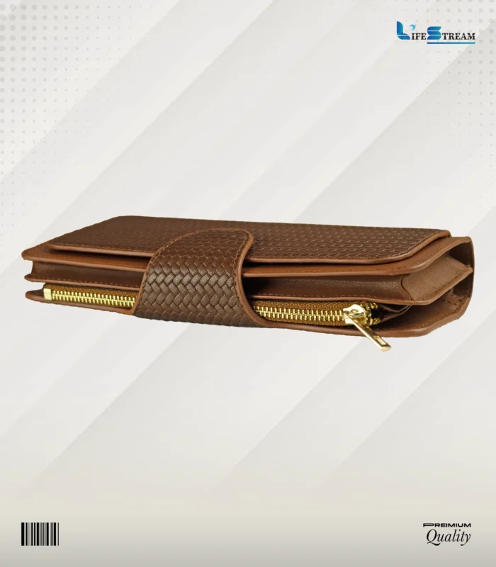 Ladies Hand Purse – Stylish & Functional (Brown)